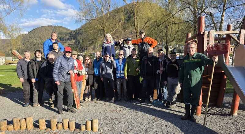 Kyrkjepark og Rotary-dugnad