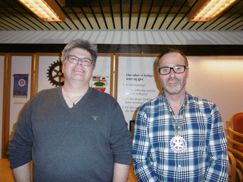 Steinar Klokk held sitt ego/yrkesforedrag