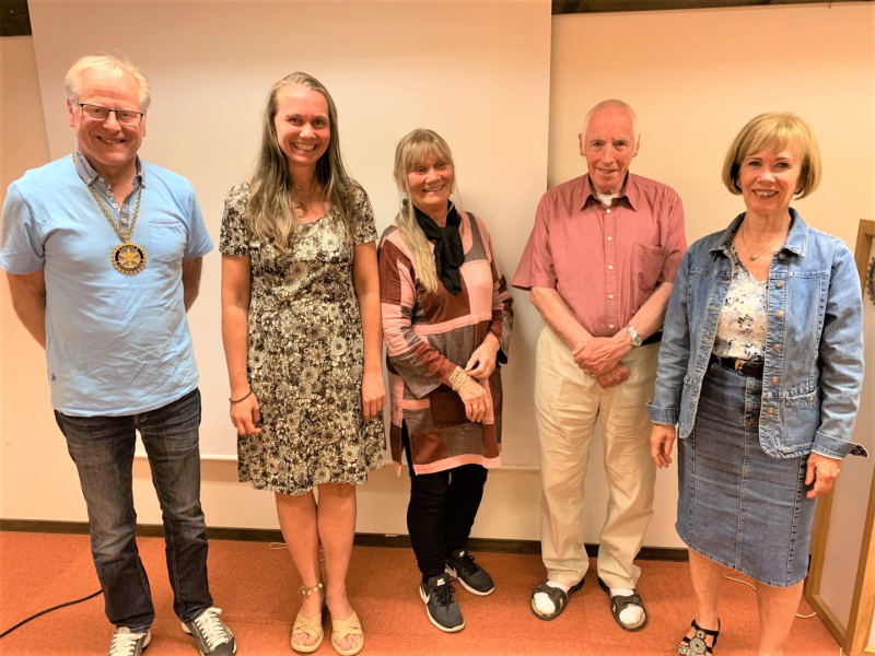 Rotarymøte 10.06.2020: Greta og Olaf.